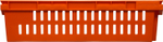 Ящик перфорированный 600×400×152, арт.: 403-1, объём 27, красный, код: 15748