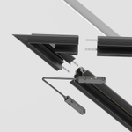 Угол для соединения 45° встраиваемого магнитного шинопровода Maytoni Gravity TRA010CLS-42B