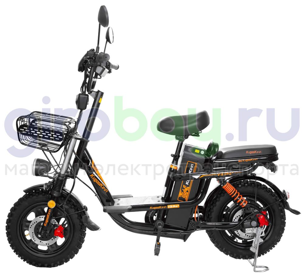 Электровелосипед Kugoo Kirin V3 PRO PLUS (60V/21Ah) внедорожная резина фото №10
