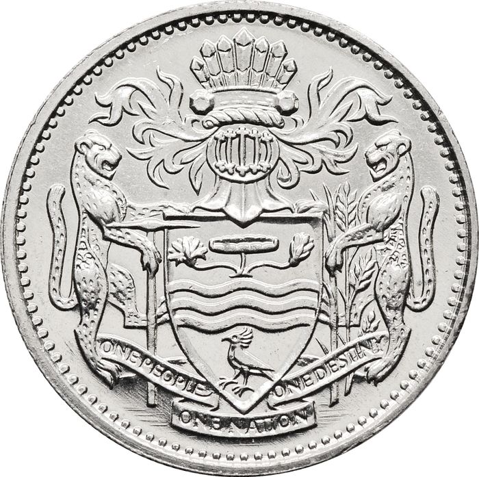 25 центов 1990 Гайана