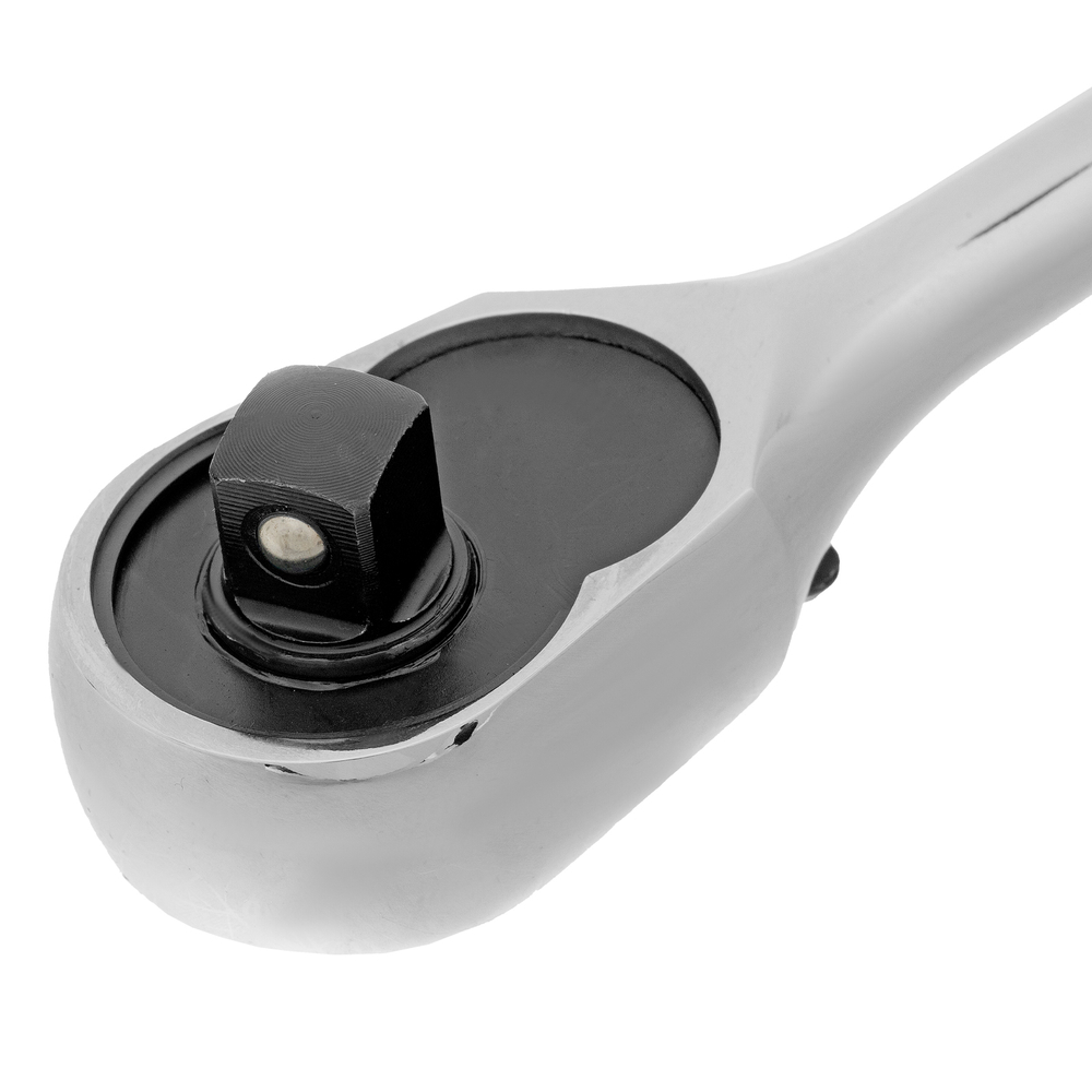 Ключ-трещотка 3/8", CrV, 120 зубьев, цельнометаллический, хром Gross