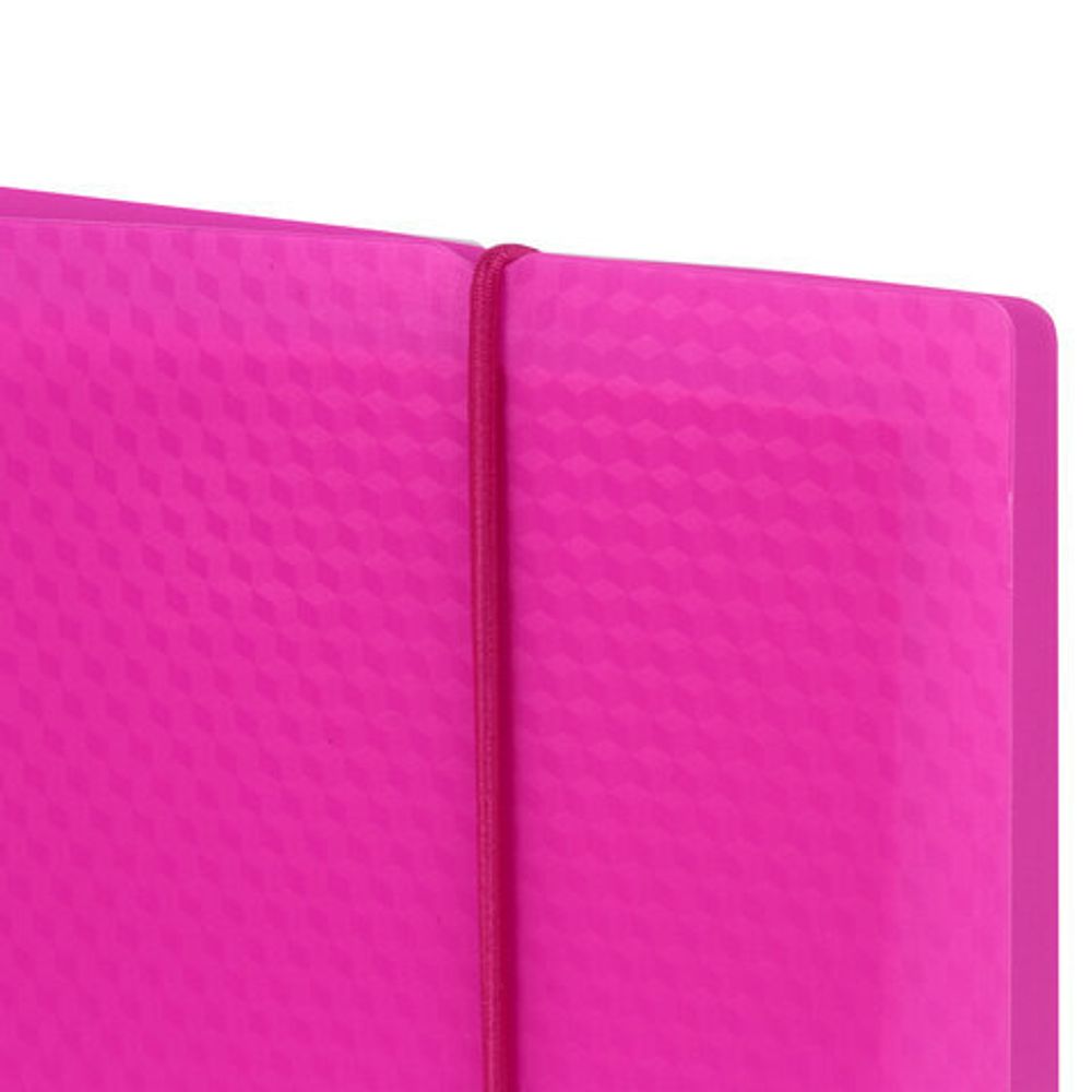 Тетрадь на кольцах А5 (175х220 мм), 120 л., пластиковая обложка, клетка, с фиксирующей резинкой, BRAUBERG, розовая, 403572