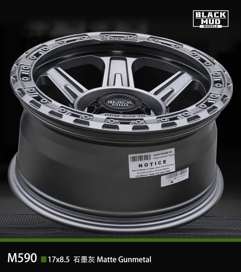 Диск колёсный литой BLACK MUD M590 R17 8,5 ЕТ0 Dark Matte Tint / Matte Gunmetal