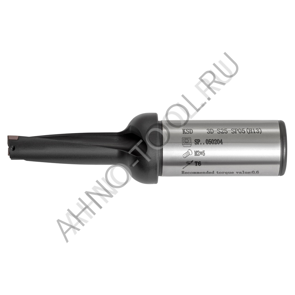 Сверло корпусное 15.5мм KSD155-3D-S25-SP05(H13) "ACCKee"