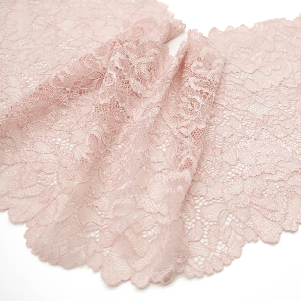 Кружево эластичное ПУДРА, 21см
