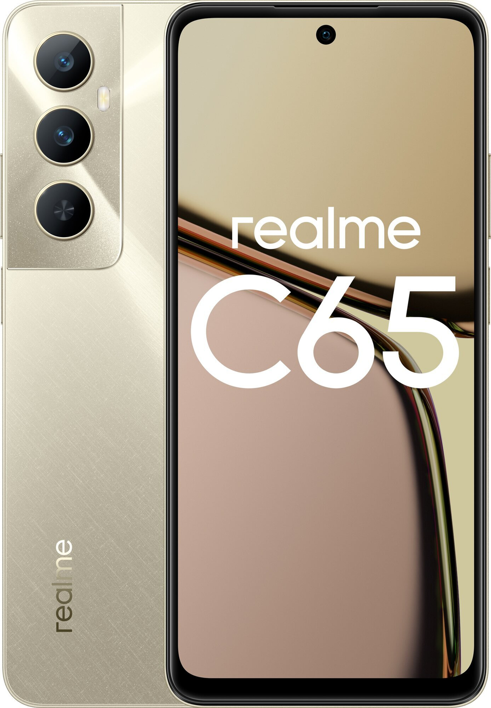 Смартфон realme C65 6/128 ГБ, 2 nano SIM, 6.67", Ростест, золотой