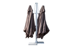 Зонт двойной Мадрид 3*3м, цвет песочный