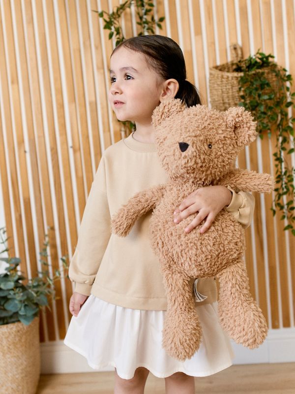 Платье с хлопковой юбкой 