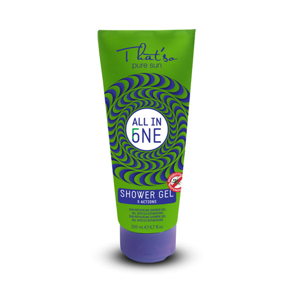Гель для душа после загара против москитов That`So Pure Sun All in One Shower Gel 200мл