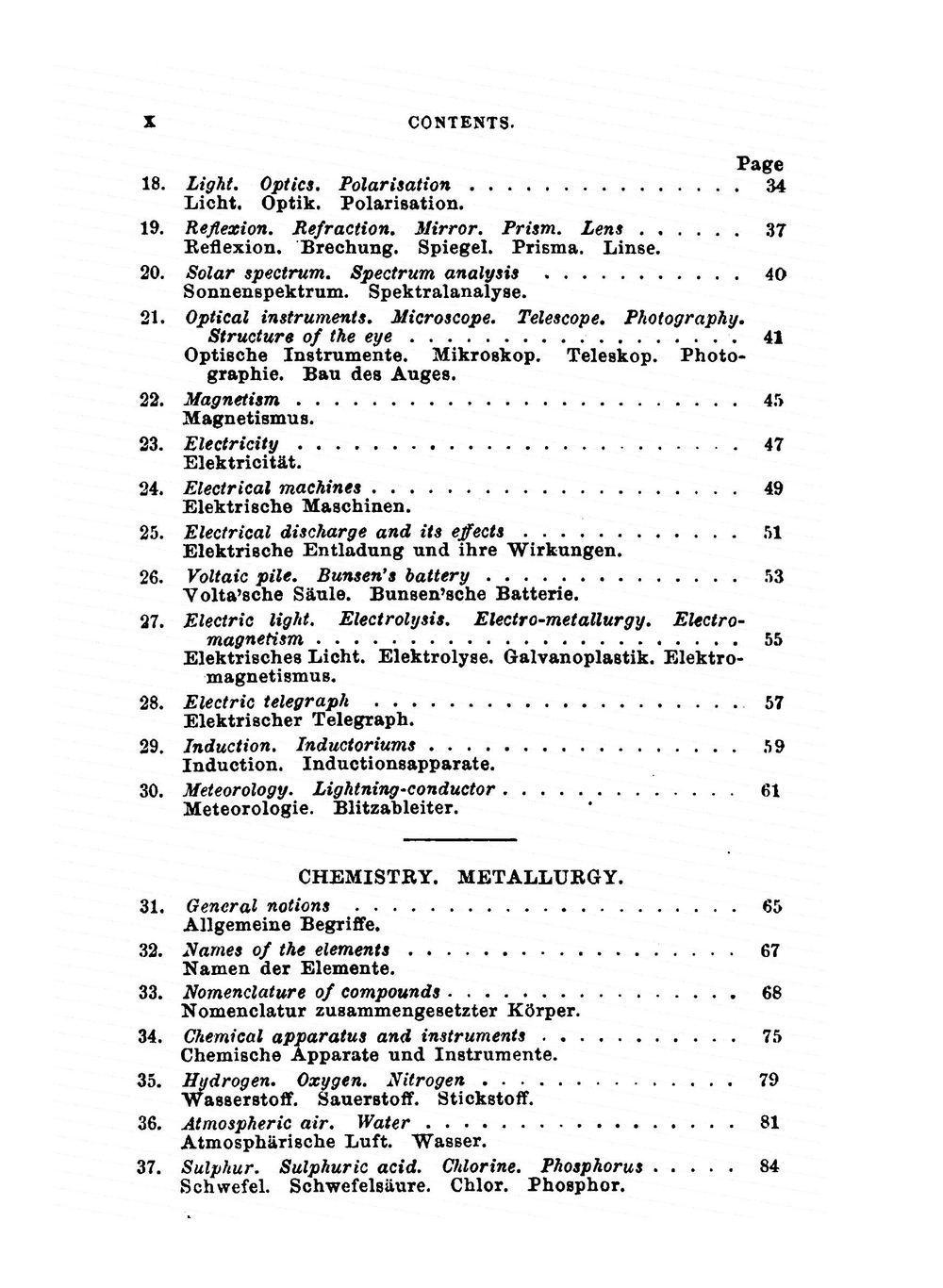 Technical Vocabulary, English and German | F.J. Wershoven