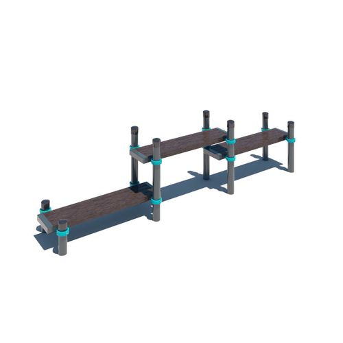 Трехуровневая скамейка