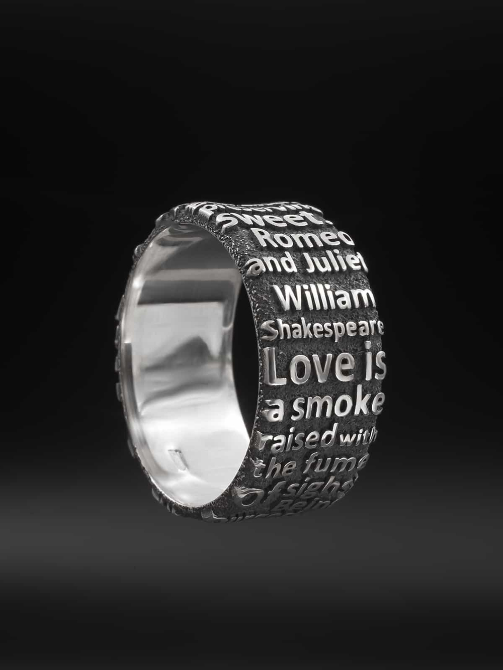 Ромео и Джульетта — кольцо из серебра