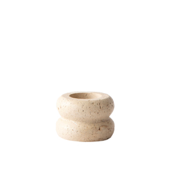 Подсвечник Tell Me More candle holder, S, травертин