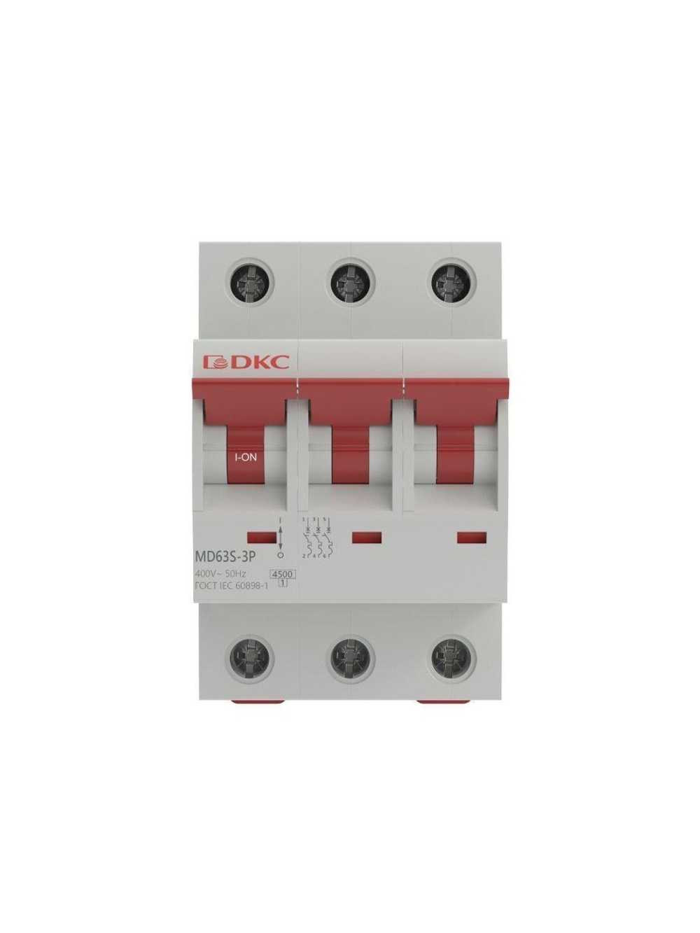 Выключатель автоматический модульный 3п C 40А 4.5кА YON max MD63S YON MD63S-3PC40
