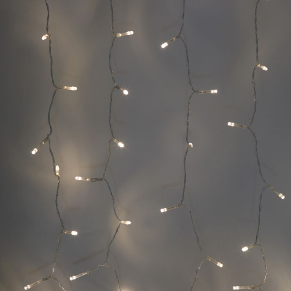 Садовая гирлянда ЭРА ERASF22-41 на солнечной батарее занавес 1,5Х1,5 метра 192 LED | Садовые декоративные светильники