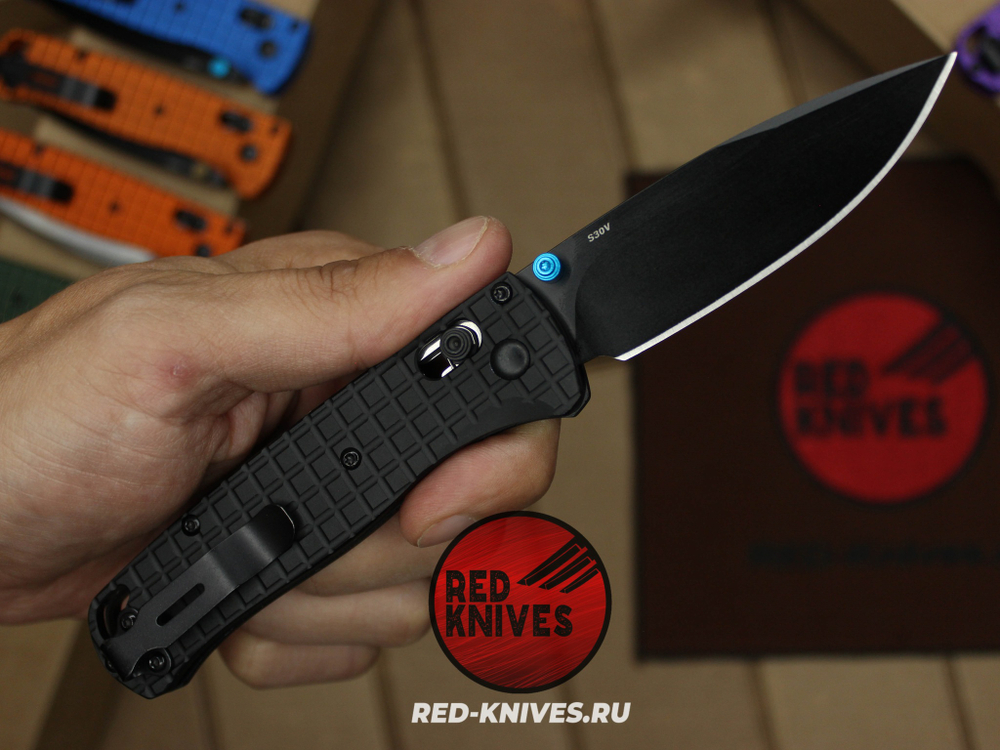 Нож Benchmade 535 Алюминий Frag A+++ - черная рук., черный клинок RK/Н62