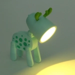 Настольная лампа «Sweet - Жирафик» LED 5,5*5,5*9,6 см, батарейки AG3 0.2W, Зеленый