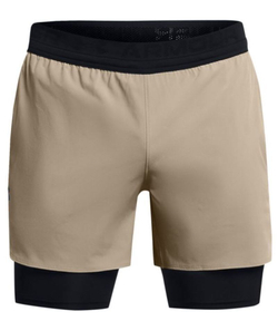 Мужские теннисные шорты Under Armour Vanish Elite 2in1 - Бежевый