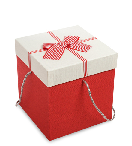 WG-32/3-B Коробка подарочная «Куб» цв.красн./бел