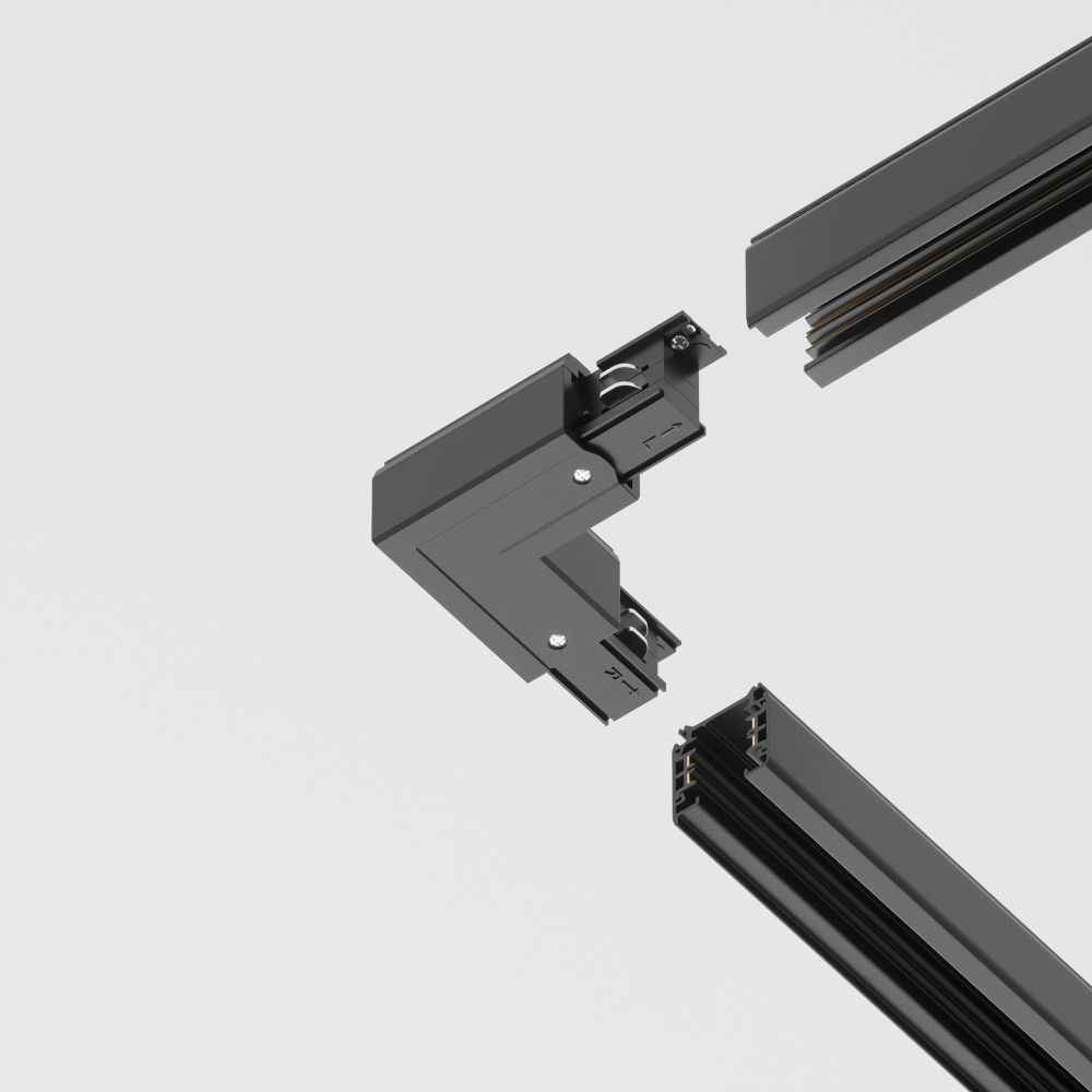 Коннектор угловой для 3-фазного шинопровода Maytoni Trinity Accessorises TRA005CL-31B-L