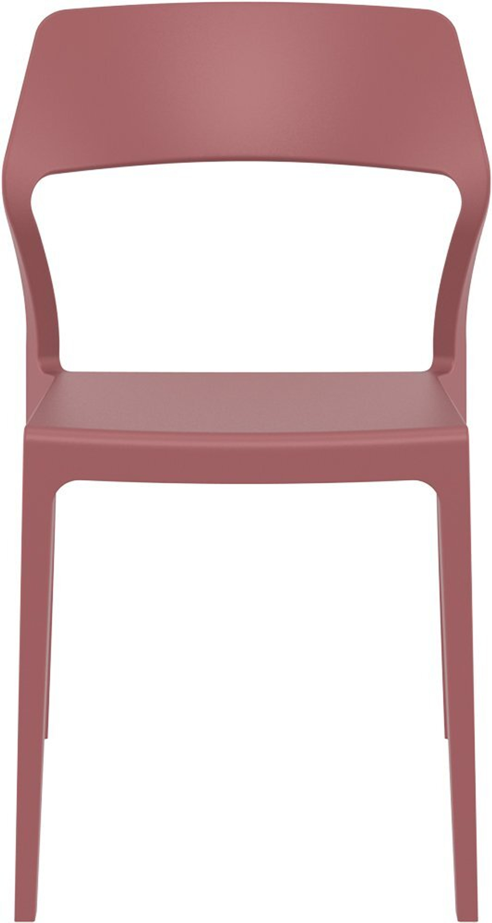 Стул пластиковый Siesta Contract Snow, марсала