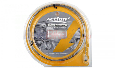 Трос тормоза шоссейный ASHIMA, ?1.5х1700мм, нерж+суперпрочное, без трения, золотистое покрытие.