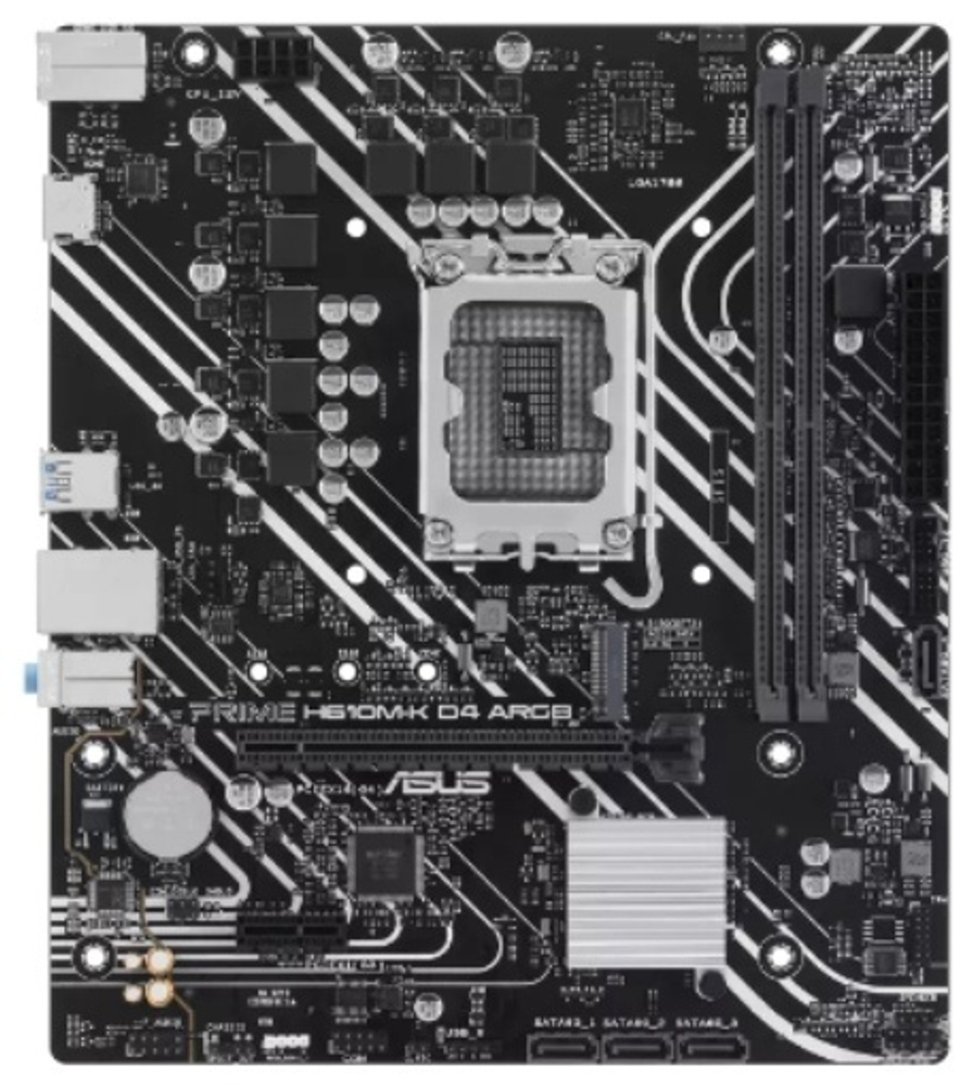 Материнская плата ASUS PRIME H610M-K D4 ARGB