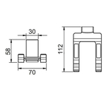 Держатель для фена, мет-л, хром, Frap, F1828