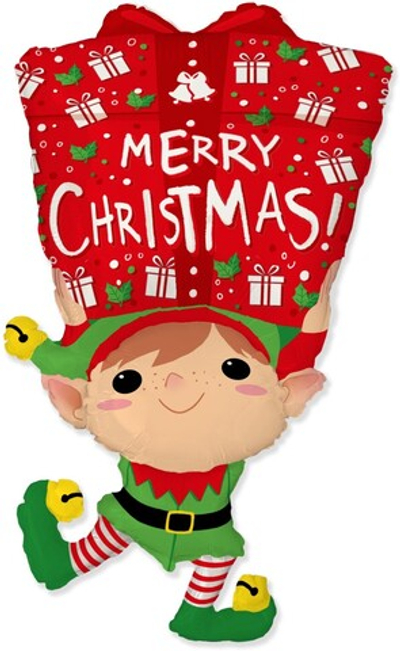 Шар Фигура (42''/107 см)  Новогодний эльф