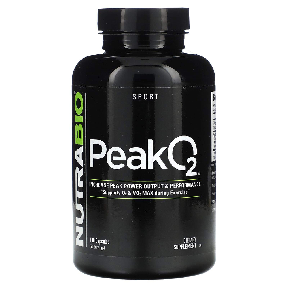 NutraBio, Peak O2`` 180 капсул