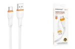 Кабель Borofone BX118 USB-Type-C 3A 1м TPE плоский White