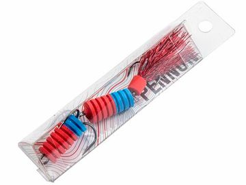 Приманка джиг. LJ PENNON SLOTWORM крас./син. в блистере