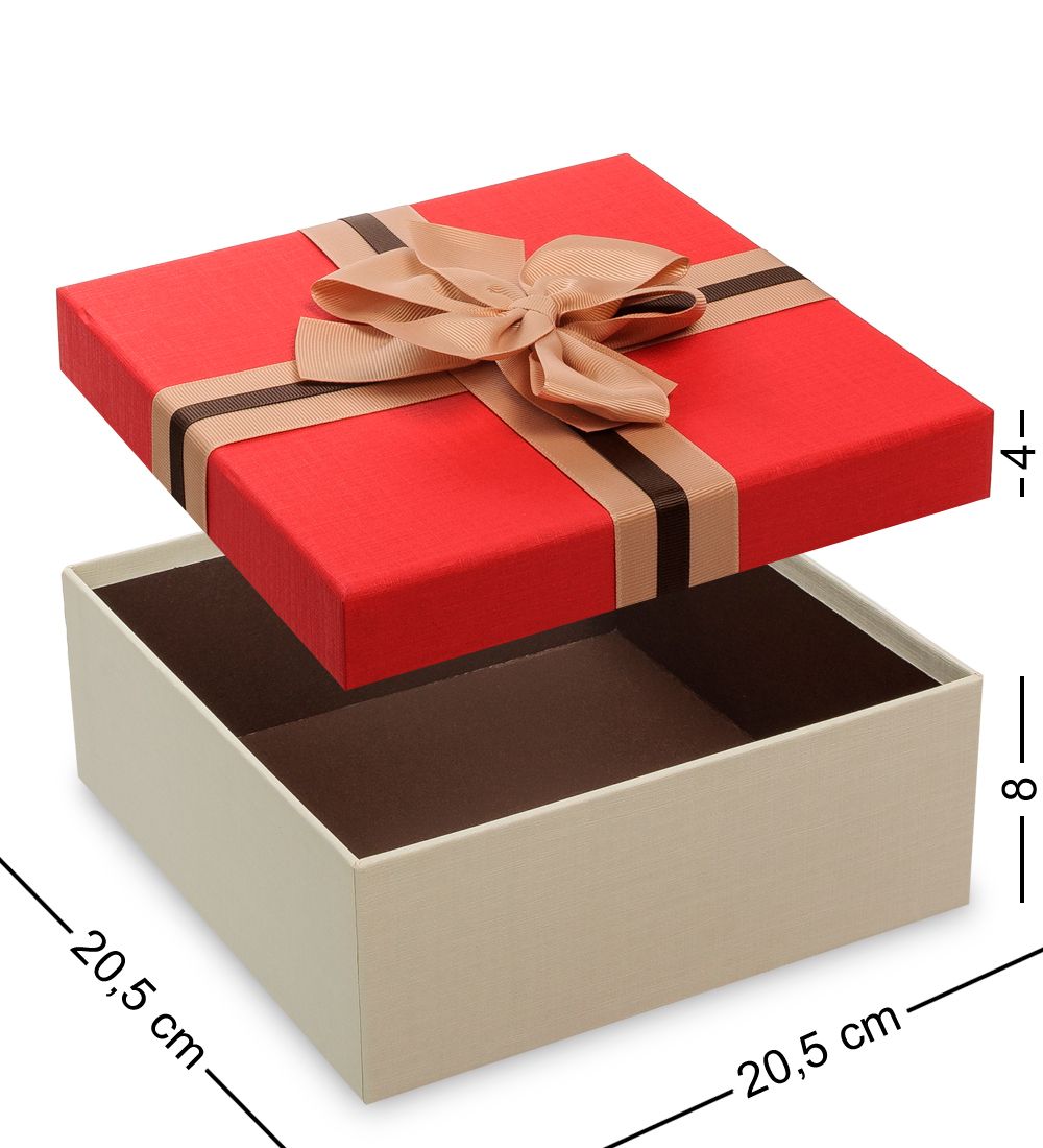 Packing Symphony WF-80-B Набор коробок из 3шт «Квадрат» цв.беж./красн.