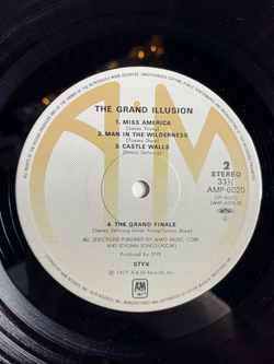 Винтажная виниловая пластинка LP Styx The Grand Illusion (Japan 1979) (Obi)