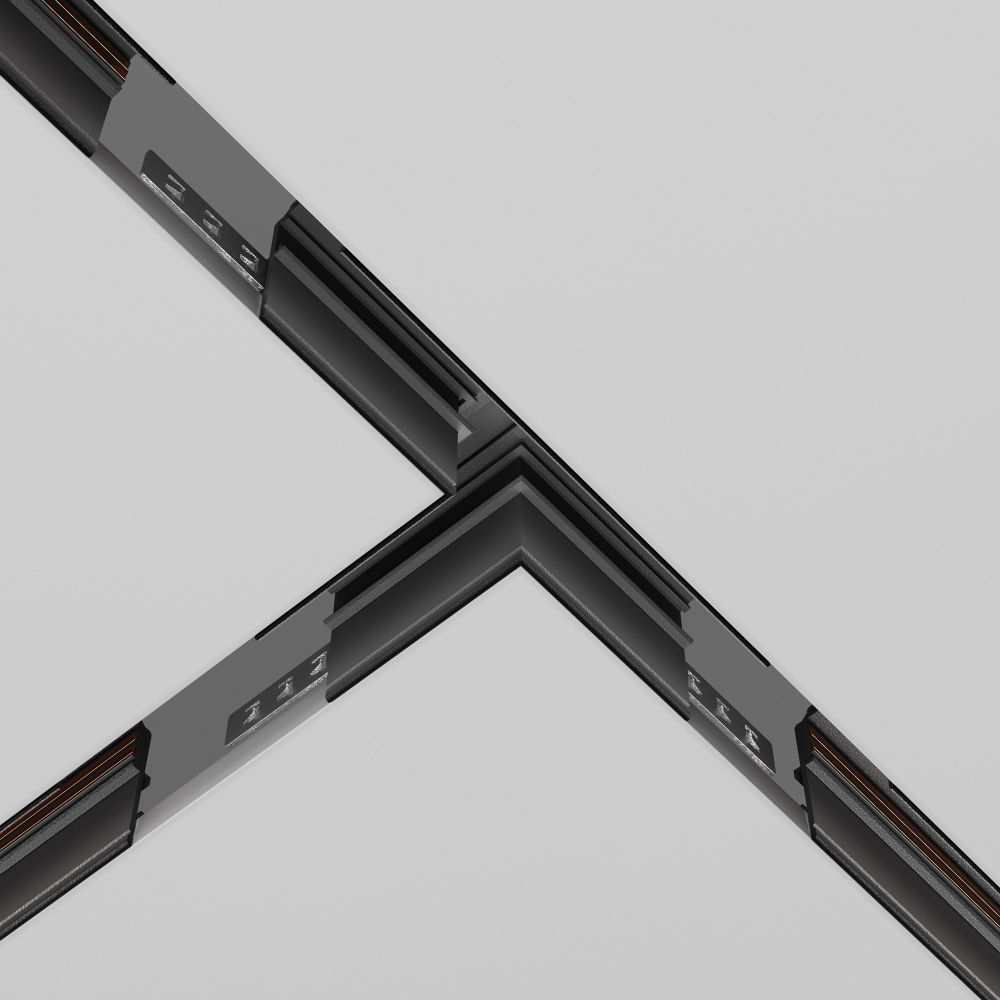 Коннектор Т-образный   встраиваемый под ГКЛ 12,5мм, черный Maytoni TRA034CT-42.12B