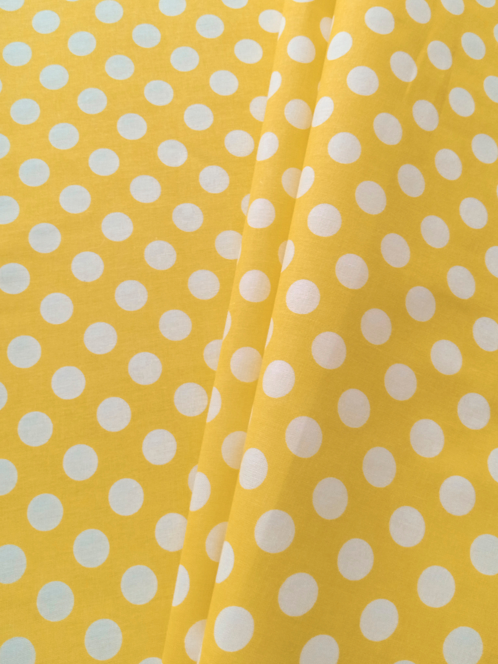 Ткань бязь плательная, рис. "Горох 18 мм", ширина 150 см, арт. 18.1