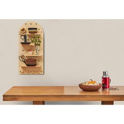 Пегборд Shely, 38х80 см, светлое дерево