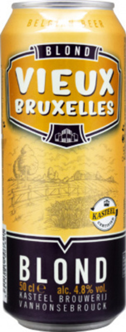 Пиво Ван Хонзебрук Блонд Вье Брюссель / Van Honsebrouck Blonde Vieux Bruxelles 0.5 - банка
