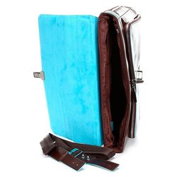 Сумка мужская Piquadro Blue Square коричневая из кожи (CA3111B2/MO) 4