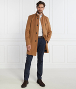 Хлопковое пальто h hyde standup c BOSS BLACK - коричневый(50502271)