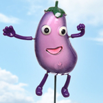 Штекер садовый "Веселый баклажан" 12*60см