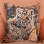 Декоративная гобеленовая наволочка для интерьерной подушки Малыш (38х38)