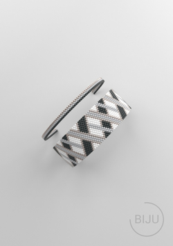 Схема PEYOTE, Схема браслета мозаичное плетение, узор из Miyuki Delica 11/0, файл PDF, №157