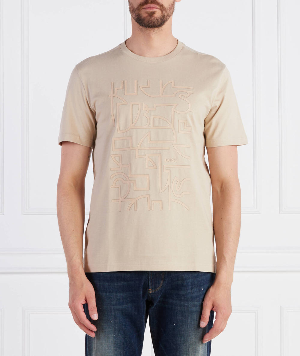 Футболка Tee 2 BOSS GREEN - бежевый(50494783)