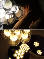 Pendant design lamp  28.1 by Bocci (Clear)