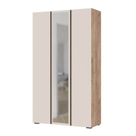 Хелен ШК 02 Шкаф 3-х дверный с зеркалом Дуб крафт табачный / Кашемир