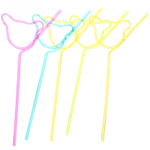 Трубочка для коктейля с завитками 5 шт