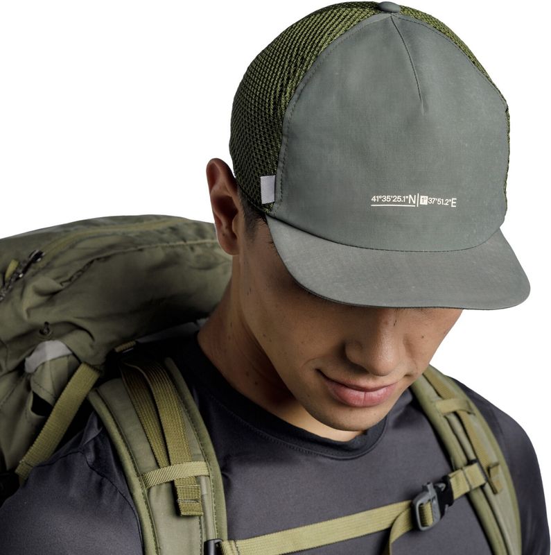 Кепка складывающаяся Buff Pack Trucker Cap Solid Military Фото 6