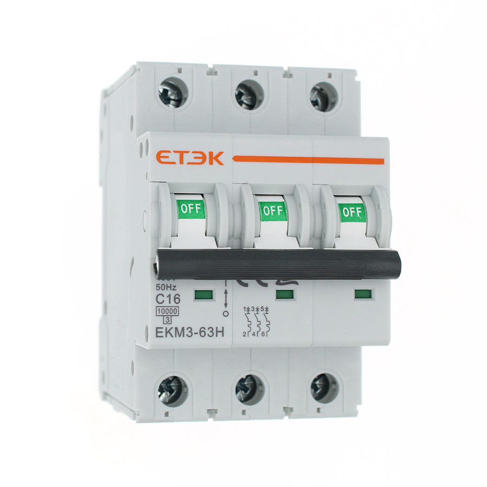 Автоматический выключатель 3P 125A (С) 10кА, 1 шт.