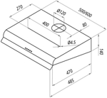 Кухонная вытяжка MAUNFELD MP 350-1 C белый фото 2